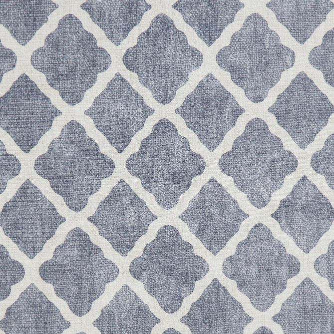 Washable Coral H1063 Modern Distressed Geometric Lattice Textured Recycled Lightweight Printed Polyester Flatweave Blue Rug-Think Rugs-Rug Love - The Most Loved Rug Store