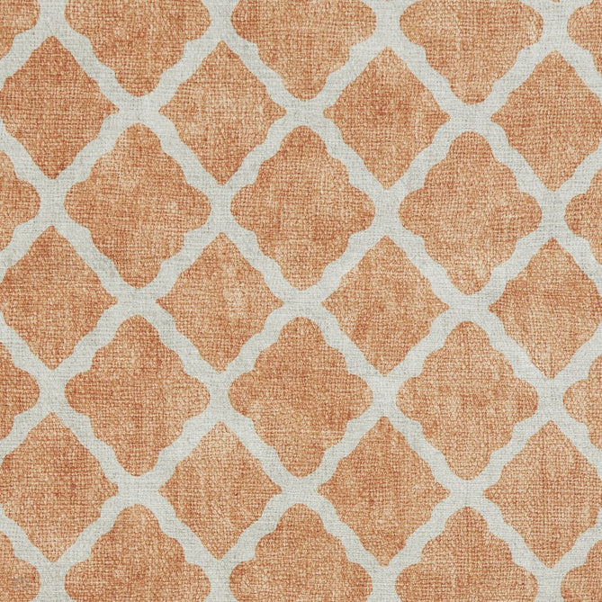 Washable Coral H1063 Modern Distressed Geometric Lattice Textured Recycled Lightweight Printed Polyester Flatweave Yellow Rug-Think Rugs-Rug Love - The Most Loved Rug Store