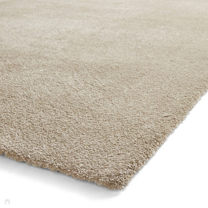 Washable Cove Modern Tonal Plain Soft-Touch Textured Sleek Low Profile Polypropylene Shaggy Pile Beige Rug-Think Rugs-Rug Love - The Most Loved Rug Store