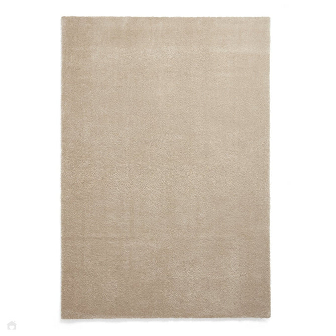 Washable Cove Modern Tonal Plain Soft-Touch Textured Sleek Low Profile Polypropylene Shaggy Pile Beige Rug-Think Rugs-Rug Love - The Most Loved Rug Store