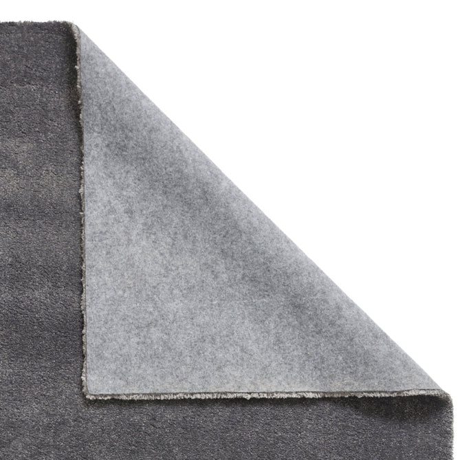 Washable Cove Modern Tonal Plain Soft-Touch Textured Sleek Low Profile Polypropylene Shaggy Pile Charcoal Grey Rug-Think Rugs-Rug Love - The Most Loved Rug Store