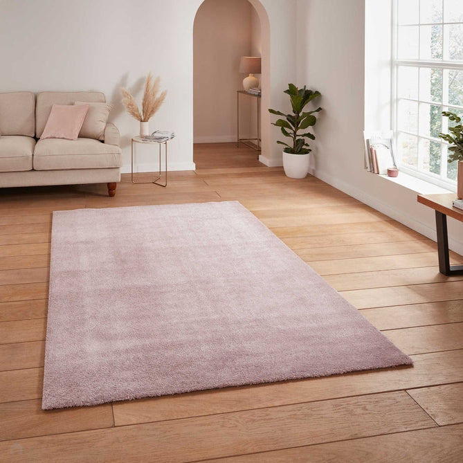 Washable Cove Modern Tonal Plain Soft-Touch Textured Sleek Low Profile Polypropylene Shaggy Pile Rose Rug-Think Rugs-Rug Love - The Most Loved Rug Store