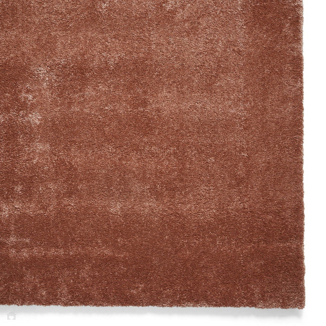 Washable Cove Modern Tonal Plain Soft-Touch Textured Sleek Low Profile Polypropylene Shaggy Pile Terracotta Rug-Think Rugs-Rug Love - The Most Loved Rug Store