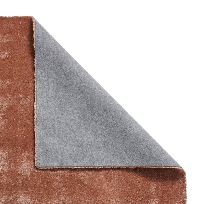 Washable Cove Modern Tonal Plain Soft-Touch Textured Sleek Low Profile Polypropylene Shaggy Pile Terracotta Rug-Think Rugs-Rug Love - The Most Loved Rug Store