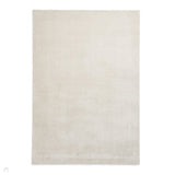 Washable Cove Sleek Low Pile Texture Soft Plain Polyproplene Shaggy Cream Rug