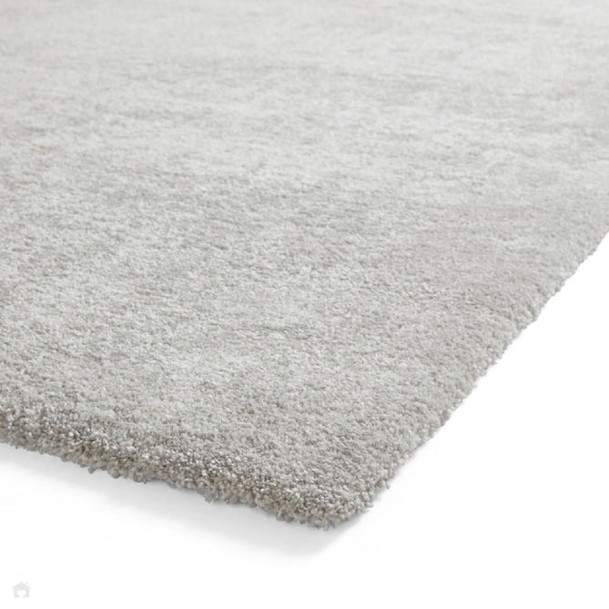 Washable Cove Sleek Low Pile Texture Soft Plain Polyproplene Shaggy Silver Rug-Think Rugs-Rug Love - The Most Loved Rug Store