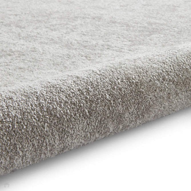 Washable Cove Sleek Low Pile Texture Soft Plain Polyproplene Shaggy Silver Rug-Think Rugs-Rug Love - The Most Loved Rug Store
