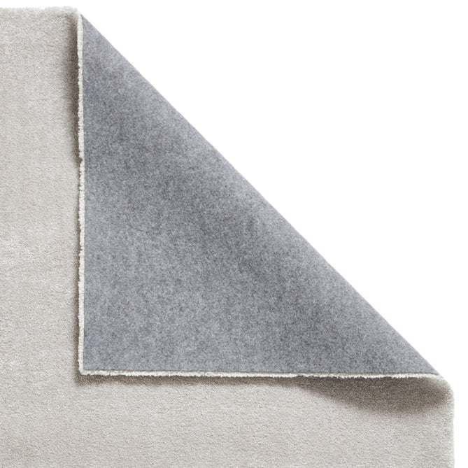 Washable Cove Sleek Low Pile Texture Soft Plain Polyproplene Shaggy Silver Rug-Think Rugs-Rug Love - The Most Loved Rug Store