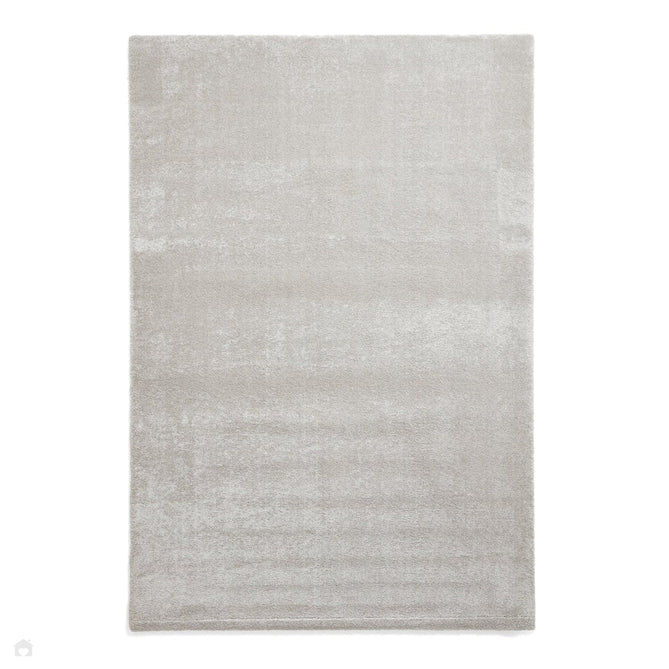 Washable Cove Sleek Low Pile Texture Soft Plain Polyproplene Shaggy Silver Rug-Think Rugs-Rug Love - The Most Loved Rug Store