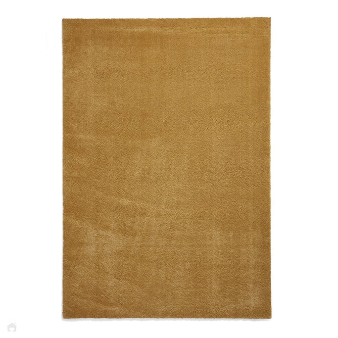 Washable Cove Sleek Low Pile Texture Soft Plain Polyproplene Shaggy Yellow Rug-Think Rugs-Rug Love - The Most Loved Rug Store