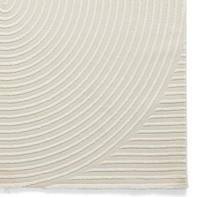 Washable Flores 1924 Modern Super-Soft Spiral Textured Eco-Friendly Recycled Polyester Pile Cream/Ivory Rug 160 x 230 cm-Shop Returns-Rug Love - The Most Loved Rug Store