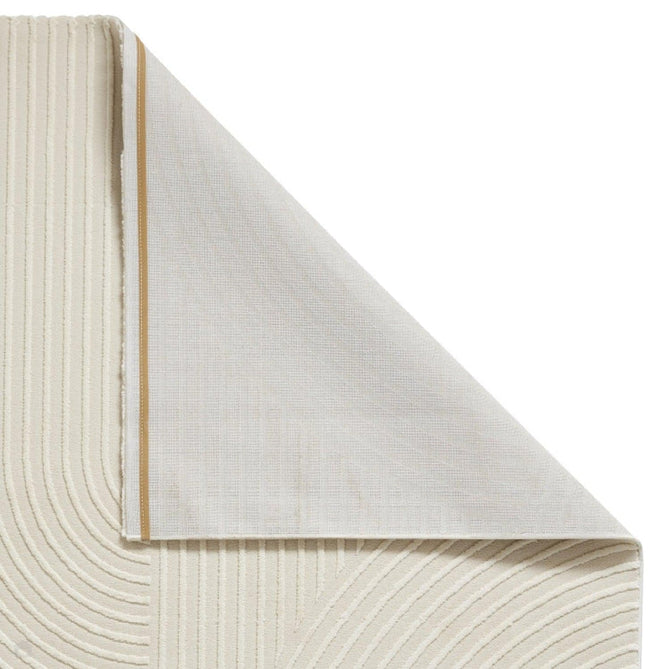 Washable Flores 1924 Modern Super-Soft Spiral Textured Eco-Friendly Recycled Polyester Pile Cream/Ivory Rug 160 x 230 cm-Shop Returns-Rug Love - The Most Loved Rug Store