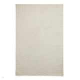 Washable Flores 1924 Modern Super-Soft Spiral Textured Eco-Friendly Recycled Polyester Pile Cream/Ivory Rug