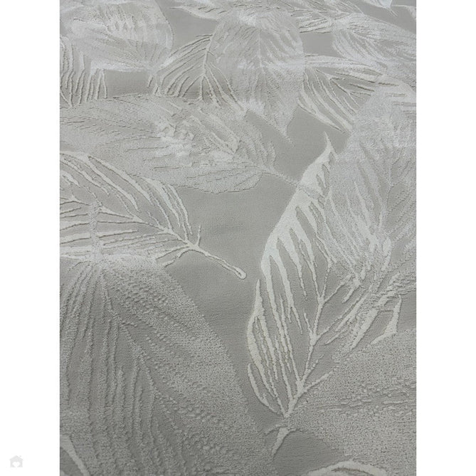 Washable Flores 1925 Modern Floral Leaf Verdant Soft-Touch Textured Carved Hi-Lo Eco-Recycled Polyester Cream/Ivory Rug-Think Rugs-Rug Love - The Most Loved Rug Store