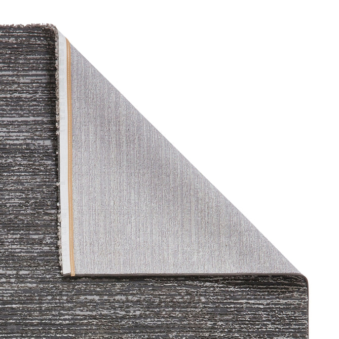 Washable Flores 1930 Modern Super-Soft Plain Subtle Lines Textured Eco-Friendly Recycled Polyester Pile Charcoal/Cream Rug-Think Rugs-Rug Love - The Most Loved Rug Store