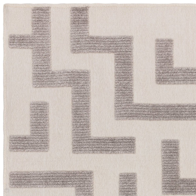 Washable Freja Cove Modern Abstract Soft-Touch Hi-Low Ribbed Textured Flatweave Grey/Off White Rug-Asiatic Carpets-Rug Love - The Most Loved Rug Store