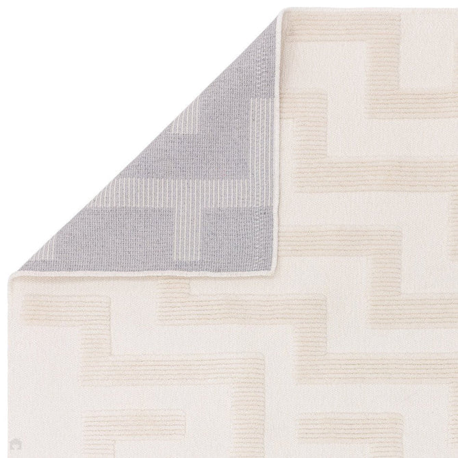 Washable Freja Cove Modern Abstract Soft-Touch Hi-Low Ribbed Textured Flatweave Ivory Rug-Asiatic Carpets-Rug Love - The Most Loved Rug Store