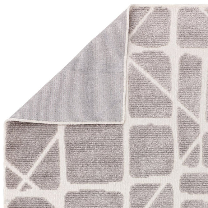Washable Freja Method Modern Abstract Soft-Touch Hi-Low Ribbed Textured Flatweave Grey Rug-Asiatic Carpets-Rug Love - The Most Loved Rug Store