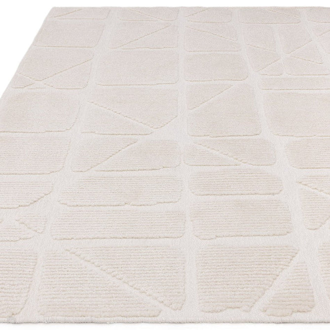 Washable Freja Method Modern Abstract Soft-Touch Hi-Low Ribbed Textured Flatweave Ivory Rug-Asiatic Carpets-Rug Love - The Most Loved Rug Store