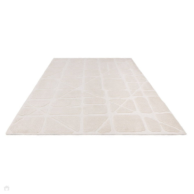 Washable Freja Method Modern Abstract Soft-Touch Hi-Low Ribbed Textured Flatweave Ivory Rug-Asiatic Carpets-Rug Love - The Most Loved Rug Store