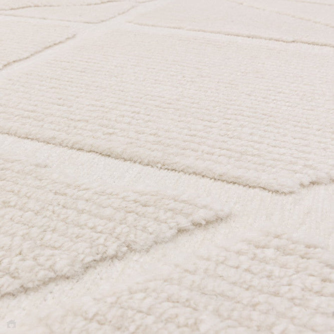 Washable Freja Method Modern Abstract Soft-Touch Hi-Low Ribbed Textured Flatweave Ivory Rug-Asiatic Carpets-Rug Love - The Most Loved Rug Store