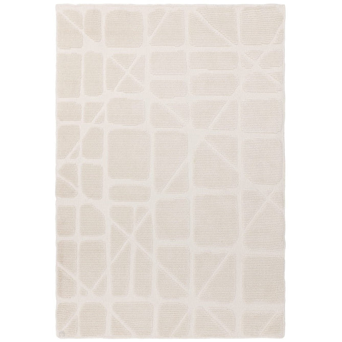 Washable Freja Method Modern Abstract Soft-Touch Hi-Low Ribbed Textured Flatweave Ivory Rug-Asiatic Carpets-Rug Love - The Most Loved Rug Store