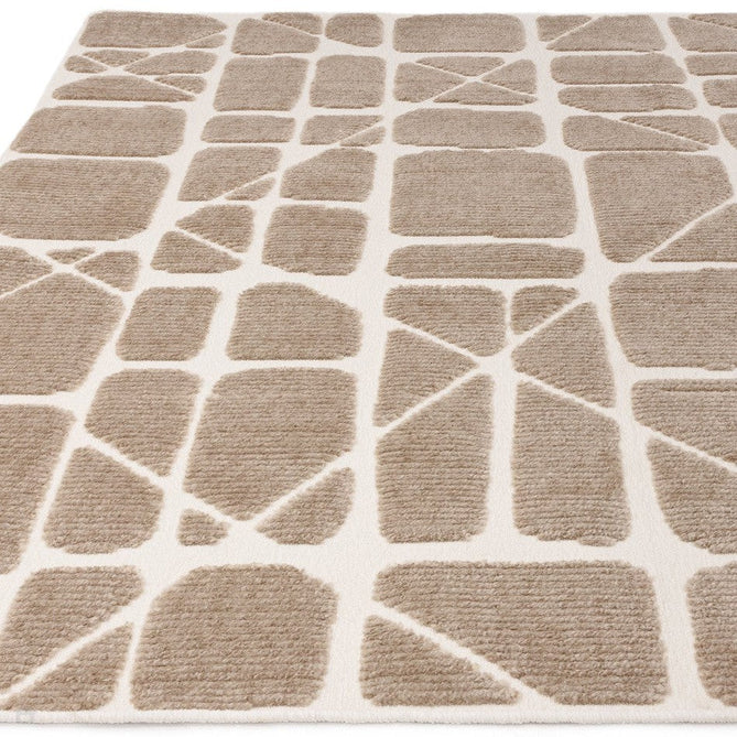 Washable Freja Method Modern Abstract Soft-Touch Hi-Low Ribbed Textured Flatweave Sand/Natural Rug-Asiatic Carpets-Rug Love - The Most Loved Rug Store