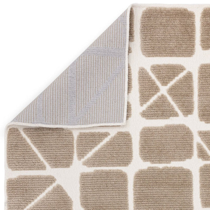 Washable Freja Method Modern Abstract Soft-Touch Hi-Low Ribbed Textured Flatweave Sand/Natural Rug-Asiatic Carpets-Rug Love - The Most Loved Rug Store