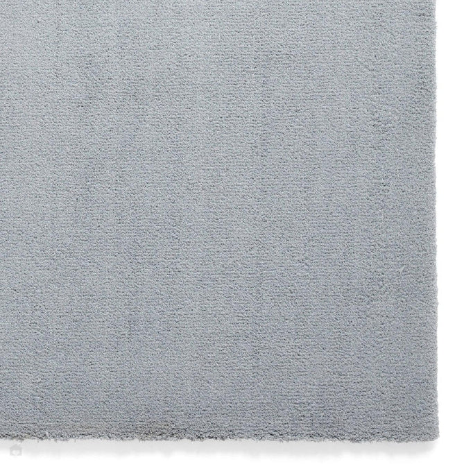 Washable Kara Modern Plain Tonal Shimmer Soft-Touch Textured Eco-Recycled Polyester Sleek Low Profile Shaggy Pile Light Blue Rug-Think Rugs-Rug Love - The Most Loved Rug Store