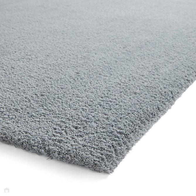Washable Kara Modern Plain Tonal Shimmer Soft-Touch Textured Eco-Recycled Polyester Sleek Low Profile Shaggy Pile Light Blue Rug-Think Rugs-Rug Love - The Most Loved Rug Store