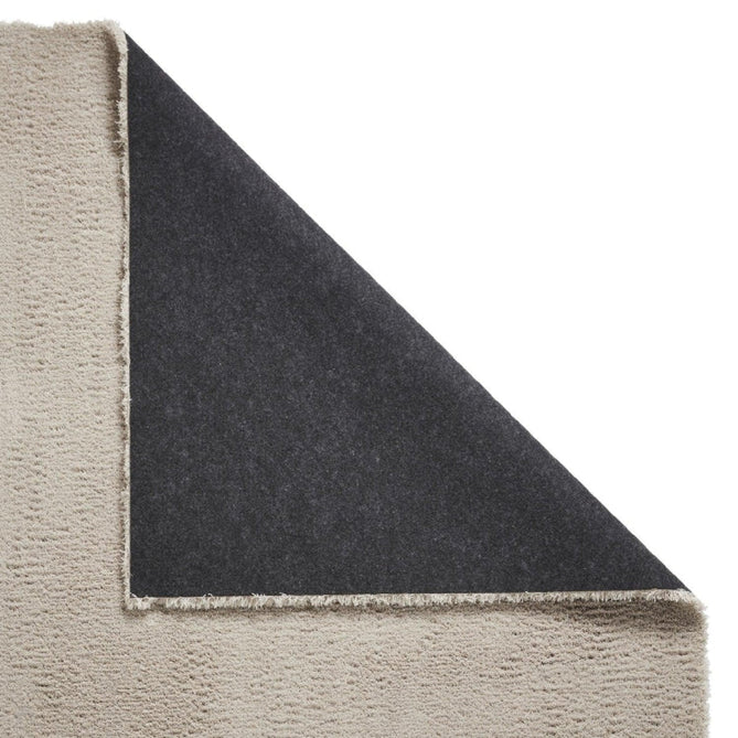 Washable Kara Modern Plain Tonal Shimmer Soft-Touch Textured Eco-Recycled Polyester Sleek Low Profile Shaggy Pile Silver Rug-Think Rugs-Rug Love - The Most Loved Rug Store