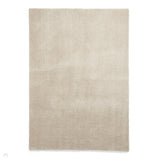 Washable Kara Plush Soft Plain Eco-Friendly Recycled Polyester Shaggy Linen Rug