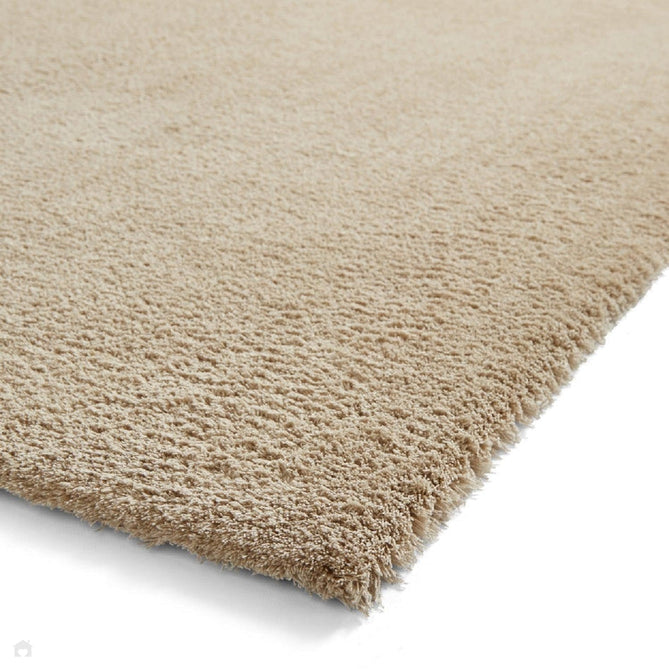 Washable Kara Plush Soft Plain Eco-Friendly Recycled Polyester Textured Short Pile Shaggy Beige Rug-Think Rugs-Rug Love - The Most Loved Rug Store