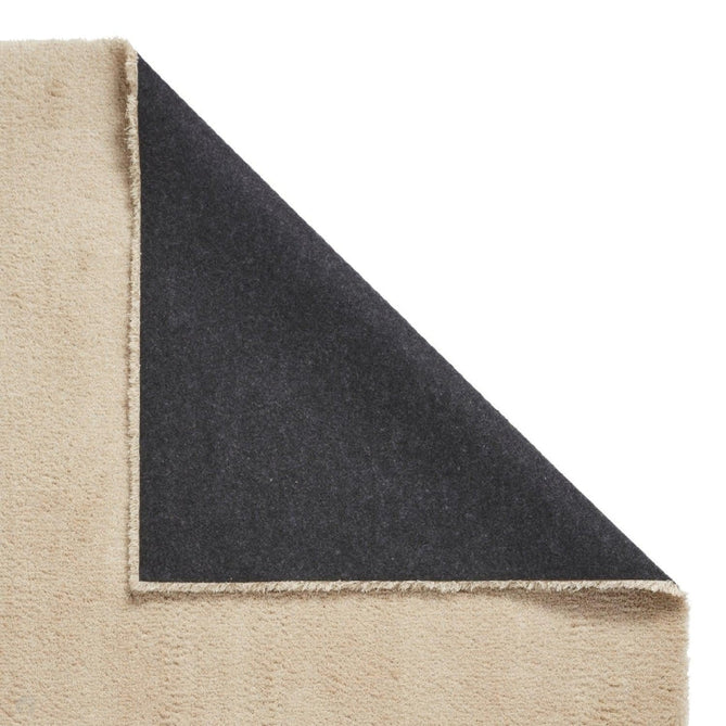 Washable Kara Plush Soft Plain Eco-Friendly Recycled Polyester Textured Short Pile Shaggy Beige Rug-Think Rugs-Rug Love - The Most Loved Rug Store