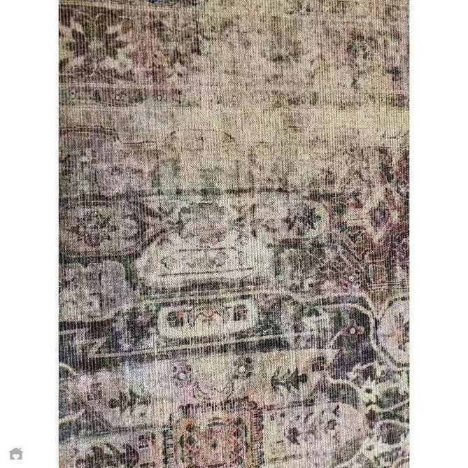 Washable Kaya Lila KY12 Traditional Persian Vintage Distressed Floral Durable Chenille Polyester Flatweave Beige/Red Pink/Blue/Cream/Multicolour Rug-Asiatic Carpets-Rug Love - The Most Loved Rug Store