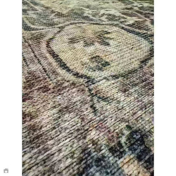 Washable Kaya Lila KY12 Traditional Persian Vintage Distressed Floral Durable Chenille Polyester Flatweave Beige/Red Pink/Blue/Cream/Multicolour Rug-Asiatic Carpets-Rug Love - The Most Loved Rug Store
