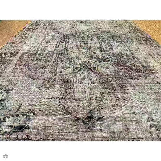 Washable Kaya Lila KY12 Traditional Persian Vintage Distressed Floral Durable Chenille Polyester Flatweave Beige/Red Pink/Blue/Cream/Multicolour Rug-Asiatic Carpets-Rug Love - The Most Loved Rug Store