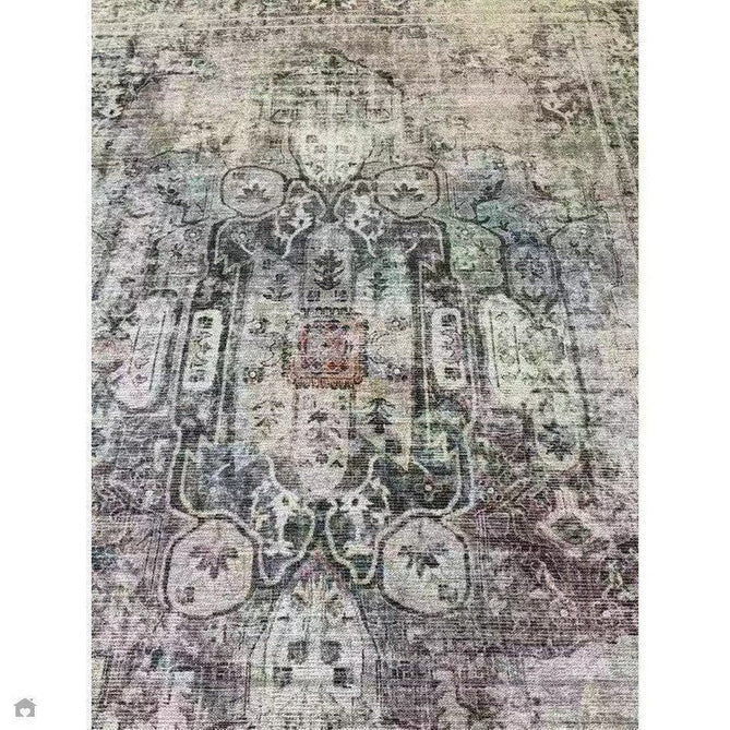 Washable Kaya Lila KY12 Traditional Persian Vintage Distressed Floral Durable Chenille Polyester Flatweave Beige/Red Pink/Blue/Cream/Multicolour Rug-Asiatic Carpets-Rug Love - The Most Loved Rug Store