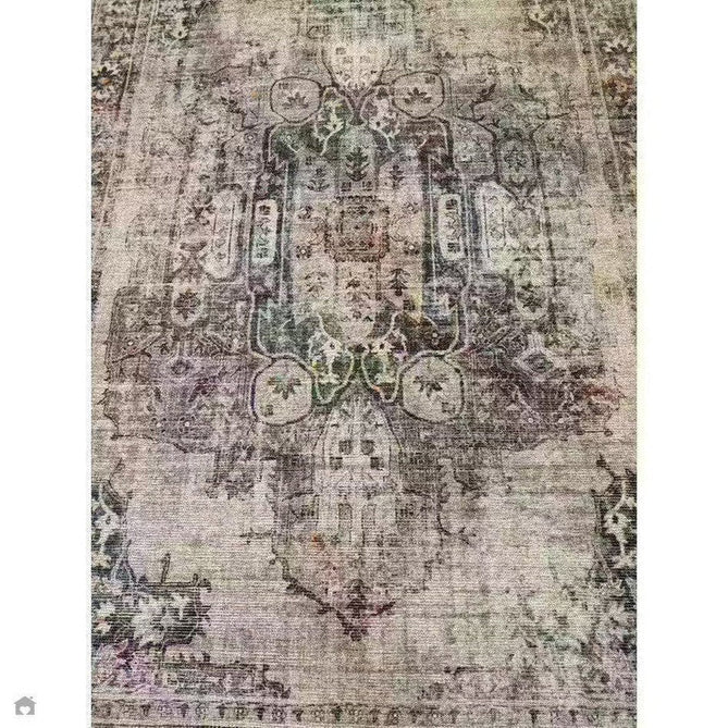 Washable Kaya Lila KY12 Traditional Persian Vintage Distressed Floral Durable Chenille Polyester Flatweave Soft Beige/Red Pink/Blue/Cream/Multicolour Rug-Asiatic Carpets-Rug Love - The Most Loved Rug Store