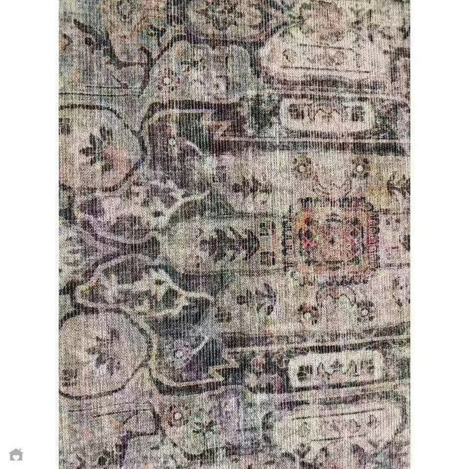 Washable Kaya Lila KY12 Traditional Persian Vintage Distressed Floral Durable Chenille Polyester Flatweave Soft Beige/Red Pink/Blue/Cream/Multicolour Rug-Asiatic Carpets-Rug Love - The Most Loved Rug Store