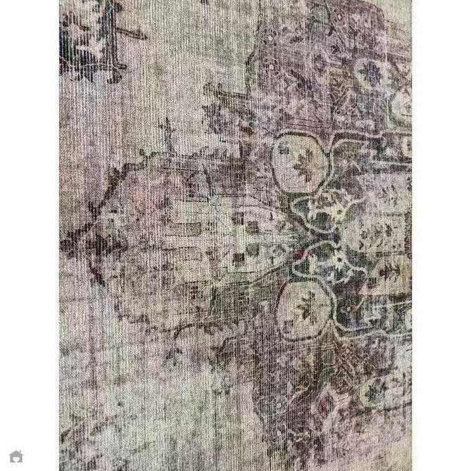 Washable Kaya Lila KY12 Traditional Persian Vintage Distressed Floral Durable Chenille Polyester Flatweave Soft Beige/Red Pink/Blue/Cream/Multicolour Rug-Asiatic Carpets-Rug Love - The Most Loved Rug Store