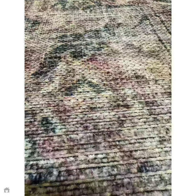 Washable Kaya Lila KY12 Traditional Persian Vintage Distressed Floral Durable Chenille Polyester Flatweave Soft Beige/Red Pink/Blue/Cream/Multicolour Rug-Asiatic Carpets-Rug Love - The Most Loved Rug Store