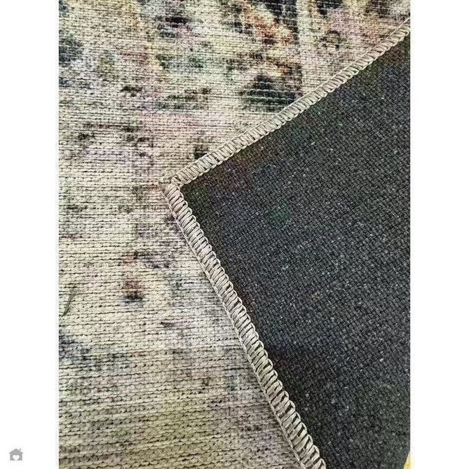 Washable Kaya Lila KY12 Traditional Persian Vintage Distressed Floral Durable Chenille Polyester Flatweave Soft Beige/Red Pink/Blue/Cream/Multicolour Rug-Asiatic Carpets-Rug Love - The Most Loved Rug Store