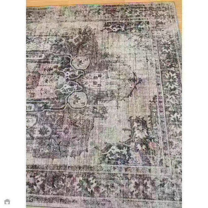 Washable Kaya Lila KY12 Traditional Persian Vintage Distressed Floral Durable Chenille Polyester Flatweave Soft Beige/Red Pink/Blue/Cream/Multicolour Rug-Asiatic Carpets-Rug Love - The Most Loved Rug Store