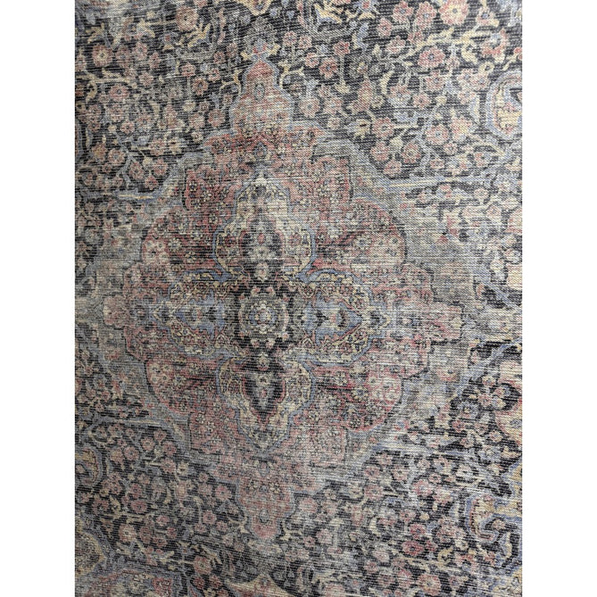 Washable Kaya Rana KY11 Traditional Persian Vintage Distressed Floral Durable Chenille Polyester Flatweave Red/Blue/Multicolourcolour Rug-Asiatic Carpets-Rug Love - The Most Loved Rug Store