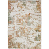 Washable Liberty LIB107 Modern Abstract Distressed Easy-Care Soft Smooth Velvet Touch Polyester Short Pile Flatweave Autumn Rug