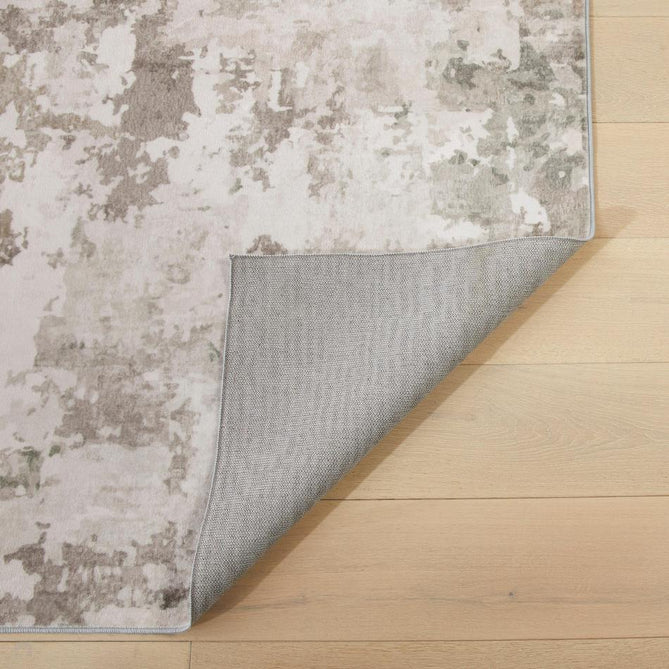 Washable Liberty LIB108 Modern Abstract Distressed Easy-Care Soft Smooth Velvet Touch Polyester Short Pile Flatweave Dove/Ivory/Warm Taupe/Pale Dove Grey/Charcoal/Beige/Stone Rug-Concept Looms-Rug Love - The Most Loved Rug Store