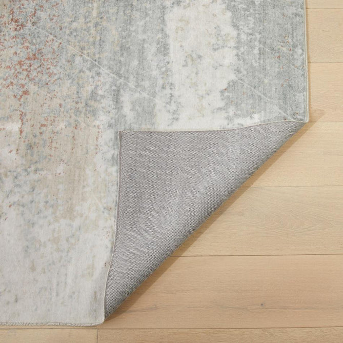 Washable Liberty LIB113 Modern Abstract Distressed Easy-Care Soft Smooth Velvet Touch Polyester Short Pile Flatweave Ivory/Light Grey/Pale Blue/Beige/Blush/Taupe Rug-Concept Looms-Rug Love - The Most Loved Rug Store