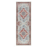 Washable Marrakesh Flatweave Multicolour/Red Runner