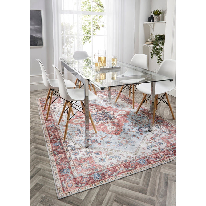 Washable Marrakesh Flatweave Multicolour/Red/Blue Rug-Origins-Rug Love - The Most Loved Rug Store